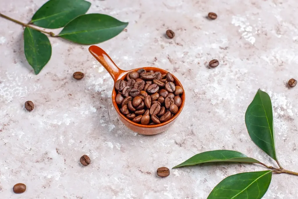 coffee-cupcakes-decorated-with-whipped-cream-coffee-beans